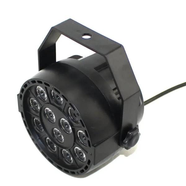 LED RGB Scenelys DJ/Disco - PAR DMX Spot - Lysstrøm 60–249 lm - Pærer medfølger - AC-drift - CE-godkendt - Sort