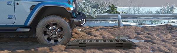 Bil Traktionsmåtter - Offroad Redningsmåtter - Sæt med 2 - 105×30 cm - Skridsikre til mudder/sand/sne - 5,5 kg