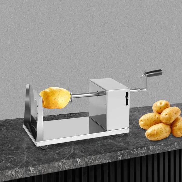 Manuel kartoffeltårnmaskine, spiralskærer med 3 blade, ideel til hjemmelavede snacks og måltider