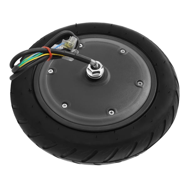 El-løbehjul motorhjul med dæk - 36V børsteløs - IP54 - 600 omdr./min - 15–25 km/t - Sort