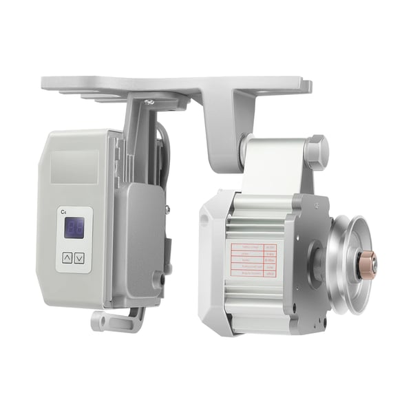 Industriell symaskinsservomotor, 550W 220V med EU-kontakt, 200–4500 RPM, justerbar hastighet, dubbelriktad rotation, ljusgrå