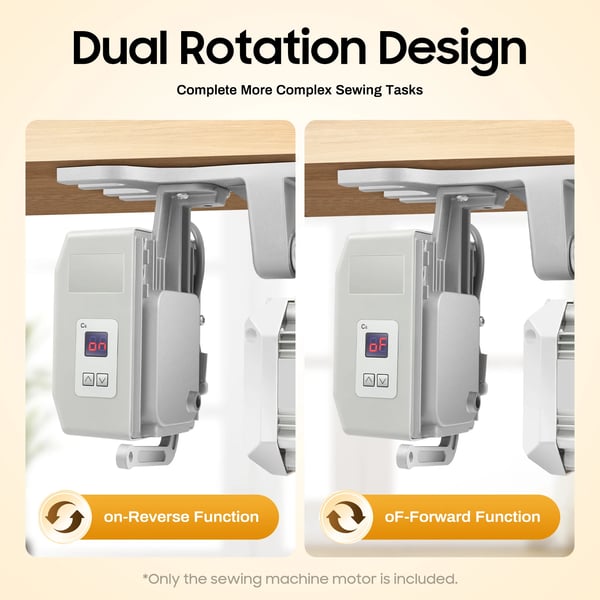 Industriell symaskinsservomotor, 550W 220V med EU-kontakt, 200–4500 RPM, justerbar hastighet, dubbelriktad rotation, ljusgrå
