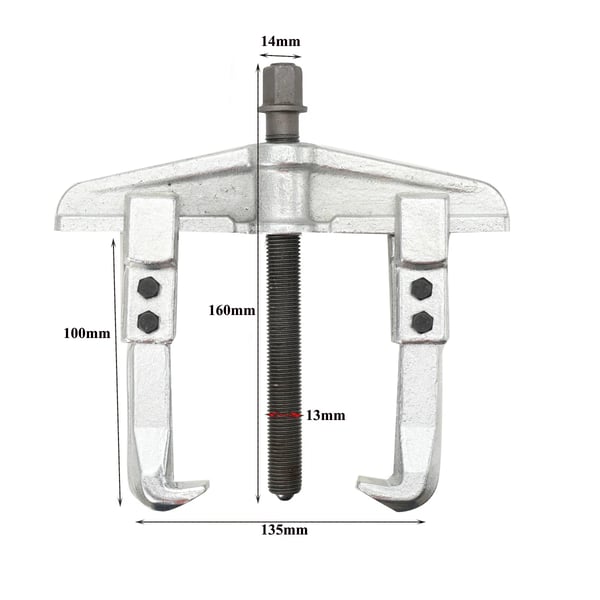 Leje- og gearaftrækker - LM-ZBYZBY-002 - 2-armet, skydearm - 15 cm spændvidde - 10–20 t kapacitet
