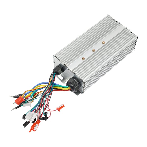 Elmotor-sæt - DC-motor med controller - 1500 W - 3500 o/min - Høj hastighed - Lavt støjniveau - Jævn drift - Til el-løbehjul - Sølv
