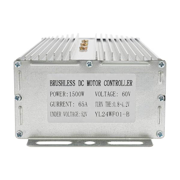 Elmotor-sæt - DC-motor med controller - 1500 W - 3500 o/min - Høj hastighed - Lavt støjniveau - Jævn drift - Til el-løbehjul - Sølv