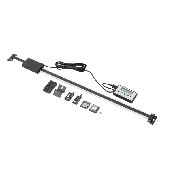 Digitaalinen lineaariviivain DRO - SXC-WWHWWH-DE001 - Mittausalue 0–500 mm - Kauko-LCD-näyttö - Jyrsinkoneille ja sorveille - Työstökoneisiin