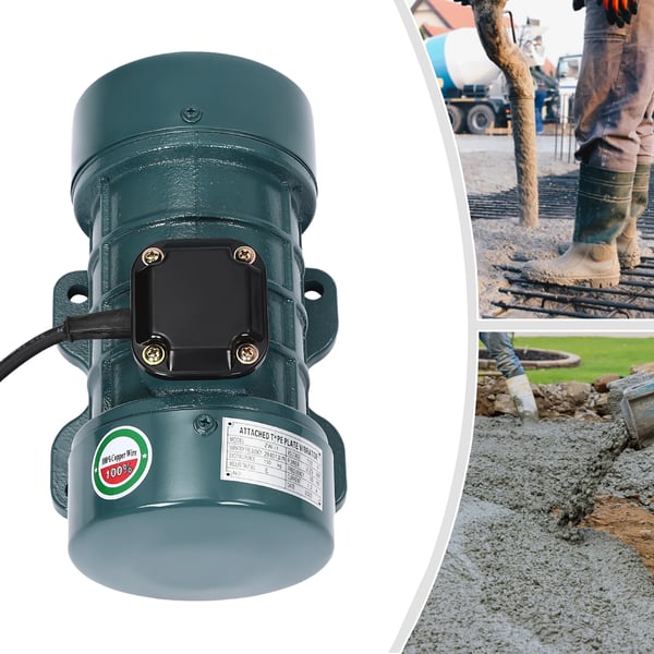 Beton-vibrationsmotor, 6V 250W, kobberviklet, fuldt indkapslet hus til entreprenørmaskiner