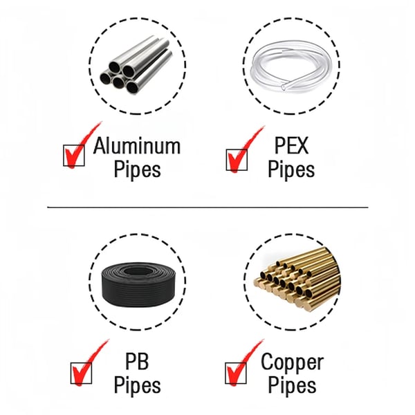 Hydraulisk presstang - med manuel pumpe - 6 t - 9 presbakker - V 12–28 mm - TH 16–32 mm - til rustfrit stål/kobber/PEX/PB rør - Gul