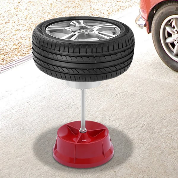 Hjulbalancerer - Manuel - Aluminiumlegering - Størrelse 60,96×29,21 cm - Centerstang Ø2,07 cm - Nav Ø3,8 cm - Vægt 10 kg - Rød