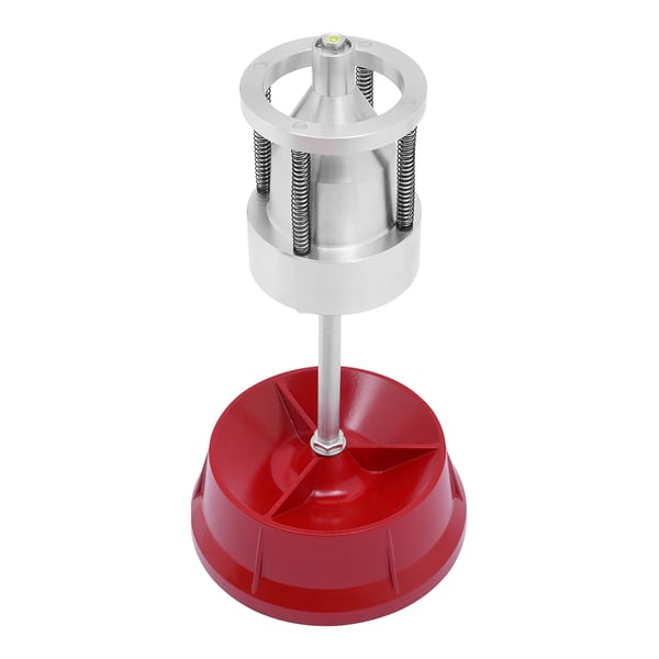 Hjulbalancerer - Manuel - Aluminiumlegering - Størrelse 60,96×29,21 cm - Centerstang Ø2,07 cm - Nav Ø3,8 cm - Vægt 10 kg - Rød