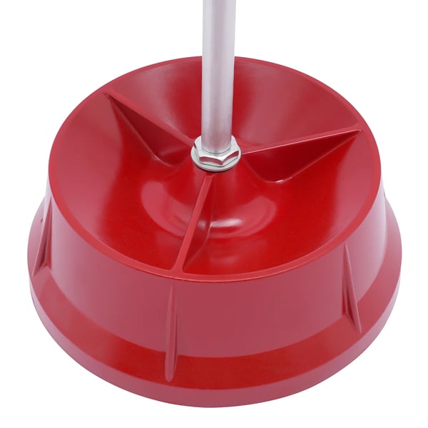 Hjulbalancerer - Manuel - Aluminiumlegering - Størrelse 60,96×29,21 cm - Centerstang Ø2,07 cm - Nav Ø3,8 cm - Vægt 10 kg - Rød