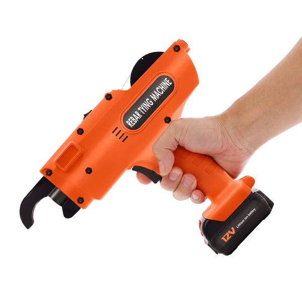 Armeringsbinder - Automatisk bindemaskine - 8–34 mm - 4500 mAh batteri - 110–220 V - EU/US-stik - Guld