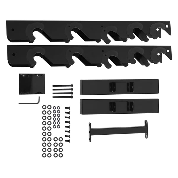 Håndvægtsstativ - Dumbbell Rack - 5 Par Håndvægte - 100 kg Kapacitet - 5 Niveauer - Metal - Ikke-foldbar - Sort