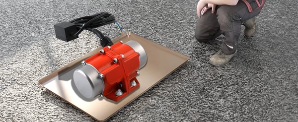 Betonvibrationsmotor - AC asynkron vibrator - 60W - 220V - 3000 o/min - Kabinet i aluminiumslegering