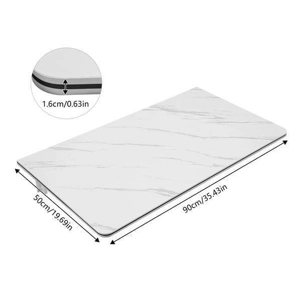 Seinään asennettava taittopöytä - Ruokapöytä - Kosteudenkestävä - Mitat 90×50 cm - Kantavuus 30 kg - Levy 16 mm MDF + Metalli - Valkoinen