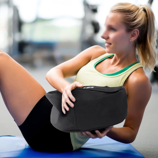 Harjoitushiekkasäkki - Fitness sandbag - Säädettävä paino 30–45 kg - Kestävä polyesteri - Omapaino 0,65 kg - Musta