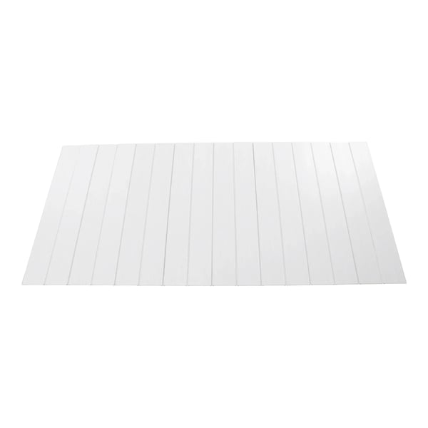 PVC badekarslåg & bakke - Foldbar plade - 75 x 170 cm - Vandtæt, støvtæt - Varmeisolerende - Bæreevne 5 kg - Varmeresistent 80 °C - Hvid