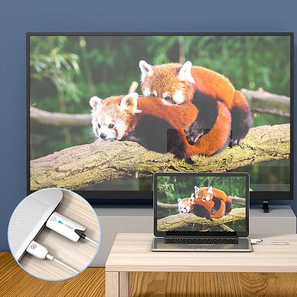 HDMI Extender Sæt - Trådløs sender og modtager - Full HD 1080p 60 Hz - Lang rækkevidde - Video & lyd - Plug and Play - Til stationær pc