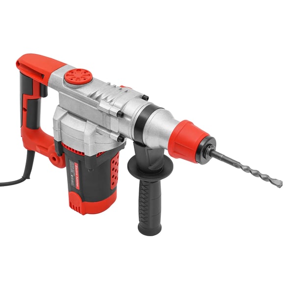 Nedbrydningshammer - Elektrisk Jackhammer 2200 W - SDS - Til beton, ekstra kraftig - Sæt med 6 mejsler - Orange/Sort