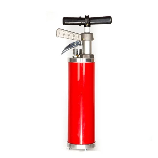 Rør- og afløbsrenser - Trykluftværktøj - Til Rør 30–130 mm - Tryk 0,7 MPa - Vægt 3,9 kg - Gummikegle 10 cm - Størrelse 180×533 mm - Orange