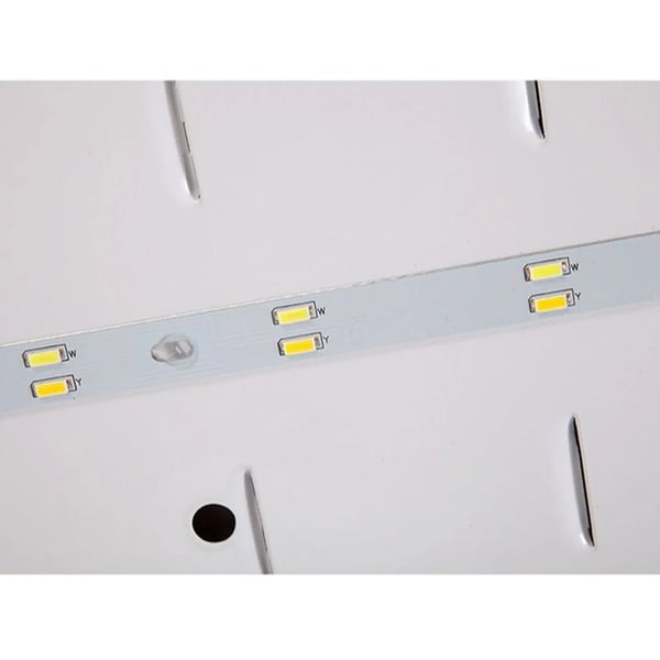 Japanilaistyylinen kattovalaisin, LED 24W, neliöpohja, mäntypuu & PVC, lämmin valo makuuhuoneeseen tai olohuoneeseen