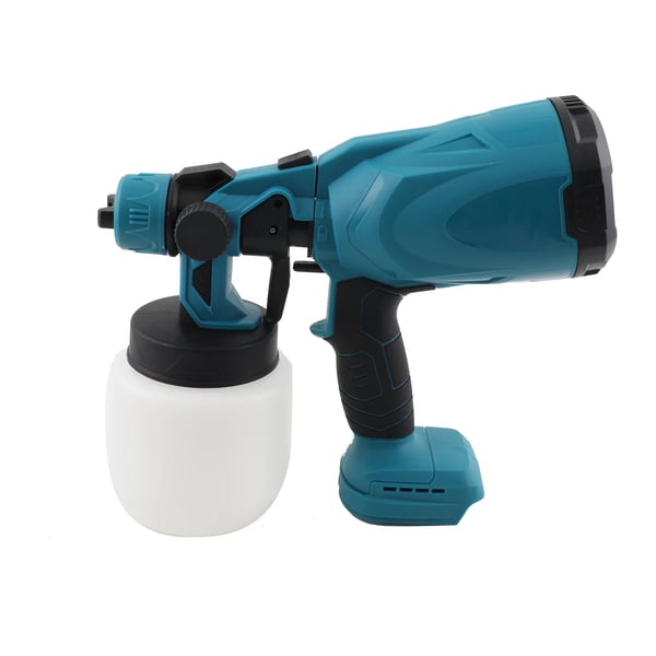 Sprøjtepistol - Trådløs elektrisk malersprøjte - 800 ml beholder - Kompatibel med 18V batteri - Til bil og møbler