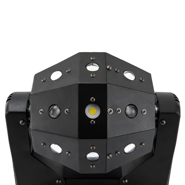 Moving Head LED, scenelys, 16 RGB-LED, 360° rotation, lydaktiveret, DMX512, auto-tilstand, fest & bryllup