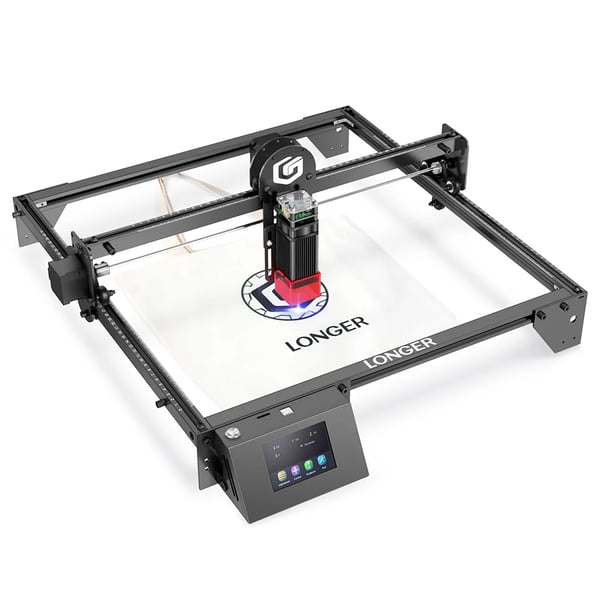 RAY5 5.5W - Diodelasergraver - 410 x 410 mm arbejdsområde - 5,5 W 450 nm - 30 mm fast fokus, 0,08 mm punkt - WiFi/USB/TF, offline - grøn