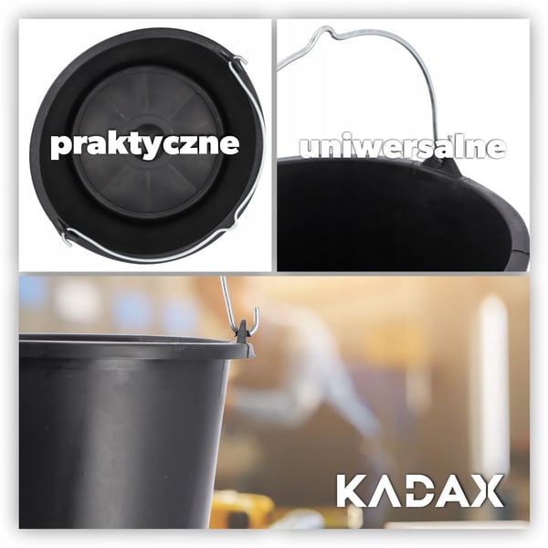 Byggespand - Plastspand - Rund - Med Håndtag - 5 L
