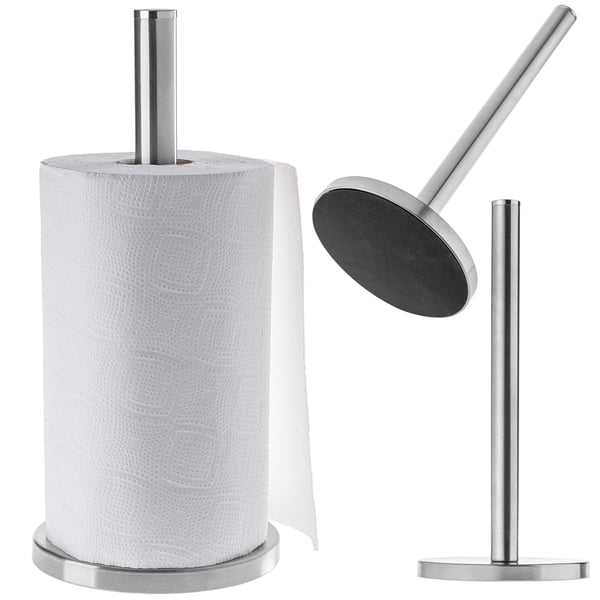 Køkkenrulleholder / papirrulleholder - Rustfrit Stål - 33 cm - Vandtæt - Multianvendelig - Sølv