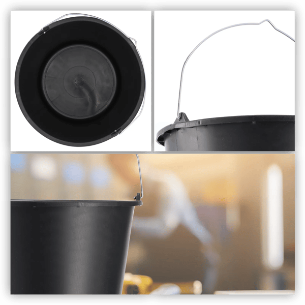 Plastspand - Byggespand - 16 l - 3 stk - Til byggeri - Økonomimodel