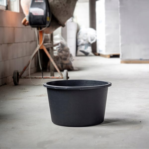 Byggebalje - Murerbalje - Rund - 40 L - Blandekar til Mørtel og Beton