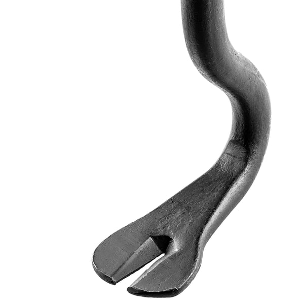 Brækjern / Kobent - Smedet nedrivningsjern - 90 cm - Hærdet stål - Bøjet model