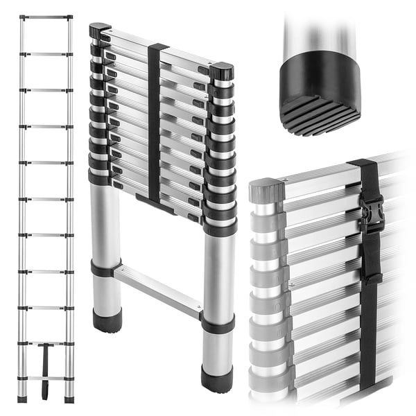 Teleskopstige - Aluminiumstige - 3,2 m - 11 Trin