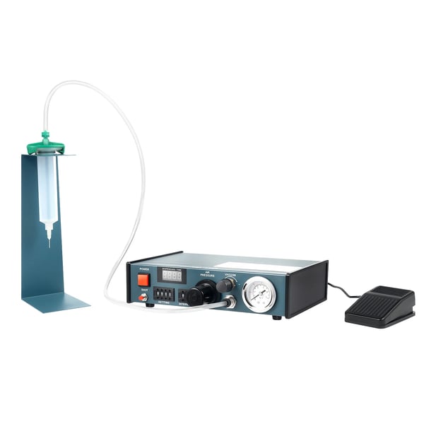 Automaattinen liima-annostelija - Pneumaattinen jalkaohjain - Digitaalinen näyttö - 0-100 psi - 220 V - Epoksille/tahnoille/nesteille - Johto 1,3 m
