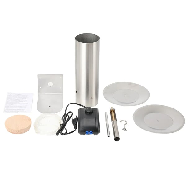 Koldrøgsgenerator til grill og smoker - BBQ tilbehør - Metal - Til kulgrill - Kapacitet 2–3 kg - Madlavning/Bagning/BBQ