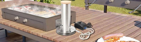 Koldrøgsgenerator til grill og smoker - BBQ tilbehør - Metal - Til kulgrill - Kapacitet 2–3 kg - Madlavning/Bagning/BBQ