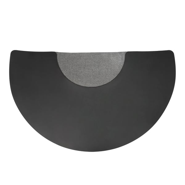 Frisør gulvmåtte - Stolmåtte til barberstol - Størrelse 91 x 152 cm - Til stolbase i salon - PU+PVC - Sort