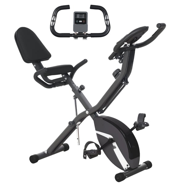 Motionscykel - För Hemmaträning - Justerbart Magnetmotstånd - Cardio & Ben - Utan Skärm - Svart