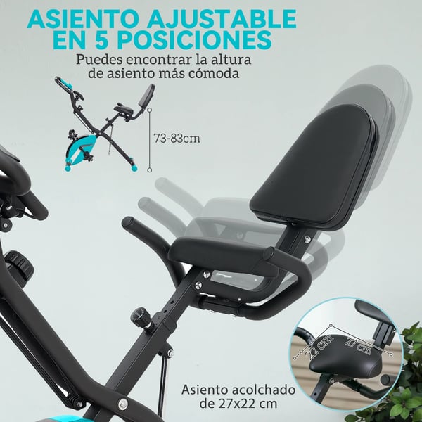 Motionscykel - För Hemmaträning - Justerbart Magnetmotstånd - Cardio & Ben - Utan Skärm - Svart