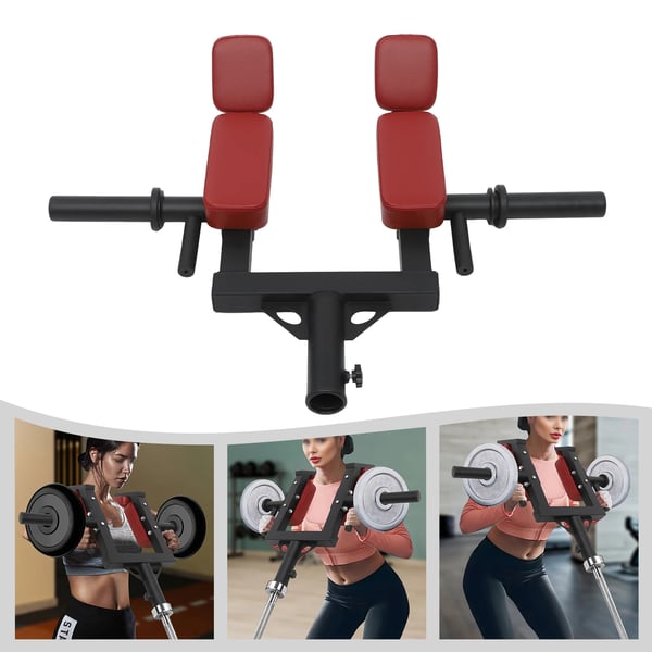 Landmine/Linebacker Squat tankokiinnike - 51 mm Olympia - Ergonomiset kahvat - Ruosteenkestävä teräs - 20 cm holkki - 60 mm olkatyyny - Punainen/Musta