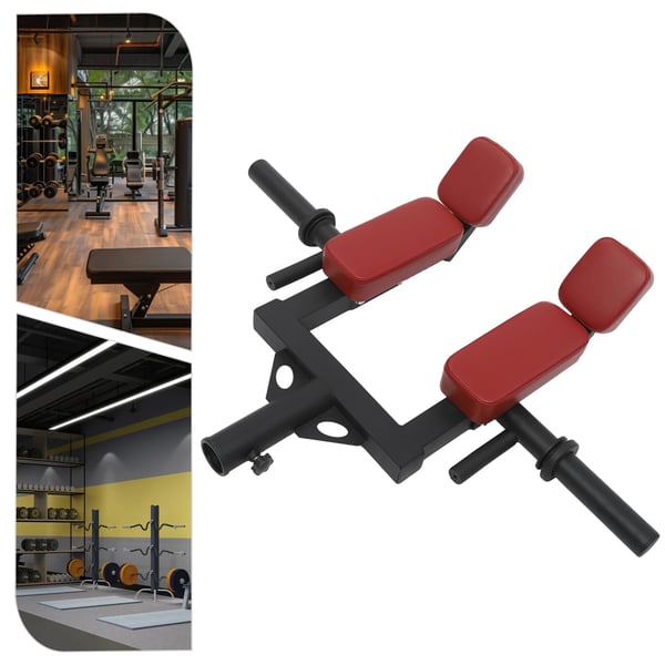 Landmine/Linebacker Squat tankokiinnike - 51 mm Olympia - Ergonomiset kahvat - Ruosteenkestävä teräs - 20 cm holkki - 60 mm olkatyyny - Punainen/Musta