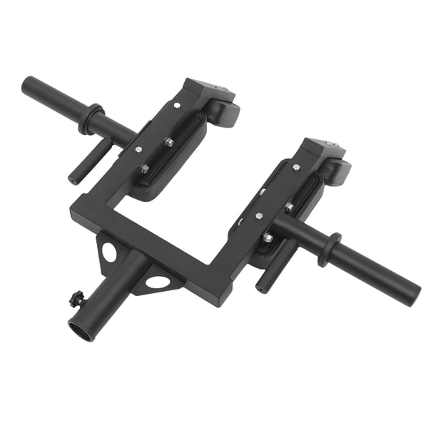 Landmine squat-håndtag - Linebacker-tilbehør - Rustbestandig - Ergonomiske greb - Ø51 mm olympisk pasform - Skulderpuder 60 mm - Sort
