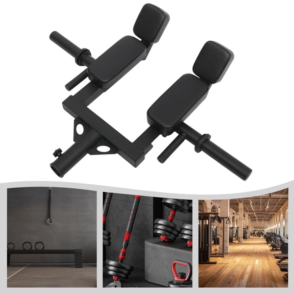 Landmine squat-håndtag - Linebacker-tilbehør - Rustbestandig - Ergonomiske greb - Ø51 mm olympisk pasform - Skulderpuder 60 mm - Sort