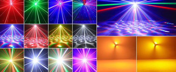 LED Moving Head - 120 W DMX lavavalo - DMX512/RDM - 19/25 kanavaa - RGBW LED + RGB-laser - Strobo - 90–240 V - Lämmin valo