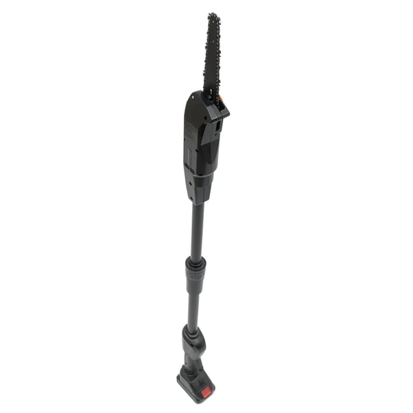 Elektrisk teleskopkædesav - 2-i-1 batterikædesav/stangsav - 552 W - 1,25 m rækkevidde - 4500 rpm - Genopladeligt batteri - EU-stik - Sort