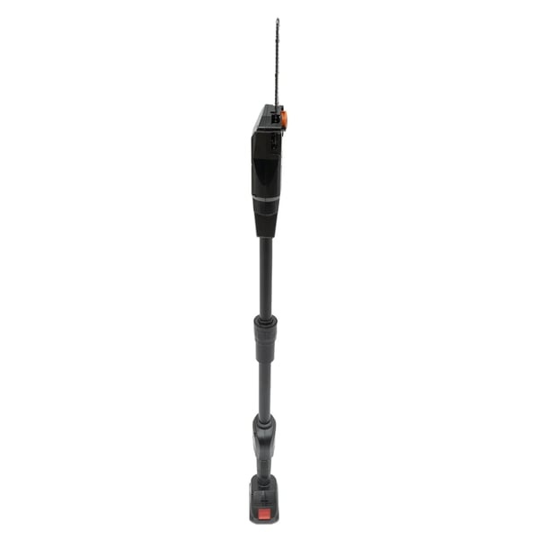 Elektrisk teleskopkædesav - 2-i-1 batterikædesav/stangsav - 552 W - 1,25 m rækkevidde - 4500 rpm - Genopladeligt batteri - EU-stik - Sort