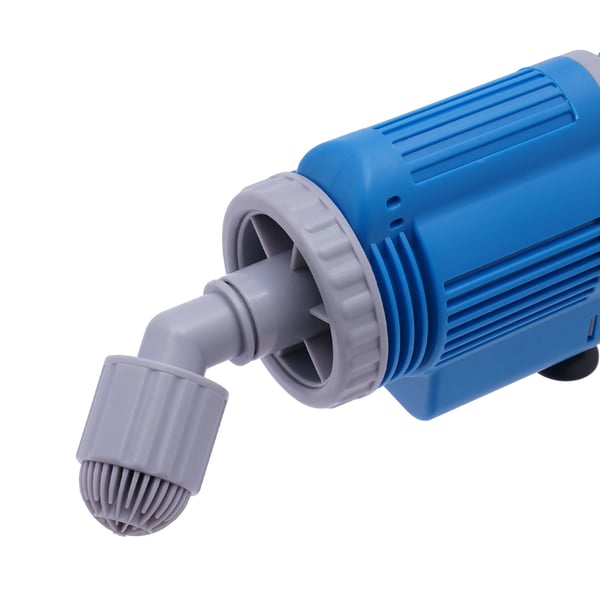 Akvarie grusdammsugare och vattenbytare - EB-028 nedsänkbar pump - 28 W, 220 V, EU-kontakt, 1700 l/h, Lyfthöjd 1,8 m, Slang 2 m - Blå/Grå