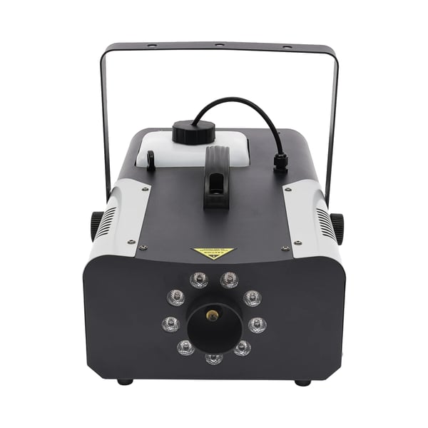 Ammattitason savukone - 1500 W lava/DJ - 220 V EU-pistoke - 9×3 W RGB LED - DMX512 & langaton kaukosäädin - Säiliö 2,5 l - 18000–25000 CFM