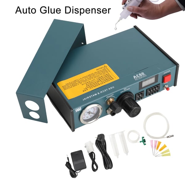 Pneumatisk limdispenser - Doseringsstyring DJJ-ZBYZBY-EU002 - Automatisk og manuel - Fodpedal - Til lim, loddepasta, flux og væsker